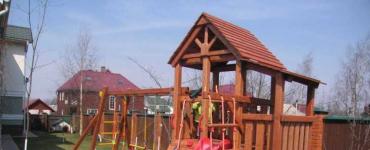 Crafts for the playground: we equip the children's area of ​​the site with homemade products How to make a children's playground in the country