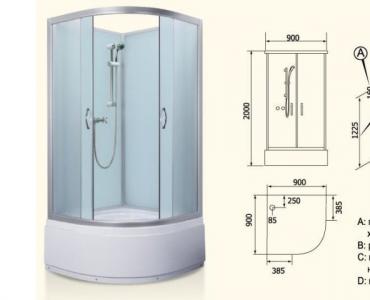 Kabin shower - pemasangan dan perakitan sendiri, video